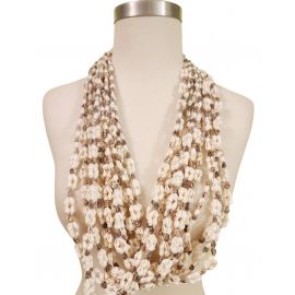 12 Strands of 34" Estrellita  Shell Necklaces Leis