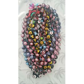 50 pcs Best Quality Hawaii Hibiscus Flowers Kukui Nut Necklace Lei
