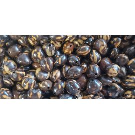 32 Pcs MARBLE-BROWN Loose Real Kukui Nuts