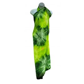 Plus Size Tie Dye Sarong GREEN