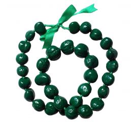 Kukui Nut Necklace Lei Hawaiian Wedding Luau Graduation Green