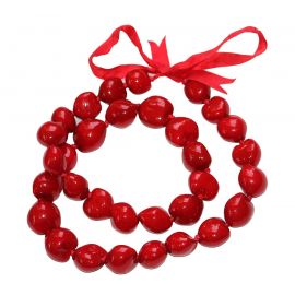Kukui Nut Necklace Lei Hawaiian Wedding Luau Graduation Red