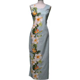 2LDB-437G- Hibiscus Shining Hawaiian Dress