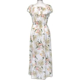 Classic Orchid White Off The Shoulder Summer Dress