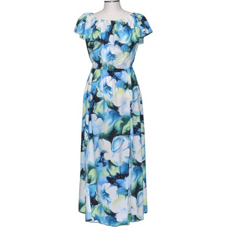 Watercolor Hibiscus Summer Dress