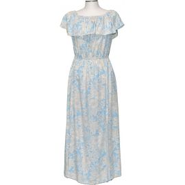 Kohala Forest Blue Off The Shoulder Summer Dress