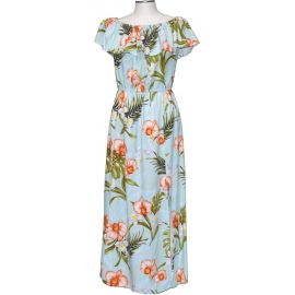 Akupu Orchid Green Off The Shoulder Summer Dress