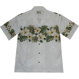 AL-430 W Original Hibiscus Hawaiian Shirt For Men 4XL-6XL