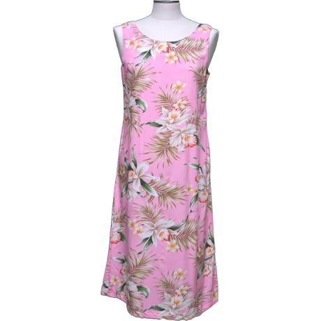 4D - 824P - Classic Orchid Pink Hawaiian Loose Dress
