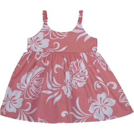 7KD-486 CO-Classic Hibiscus Hawaiian Kid Dress