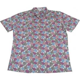 ALS-533P- Waianae Kai Leaf Slim Fit Hawaiian Shirt