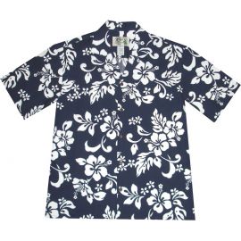 AL354-Big and Tall Mens Original Hibiscus Hawaiian Shirt