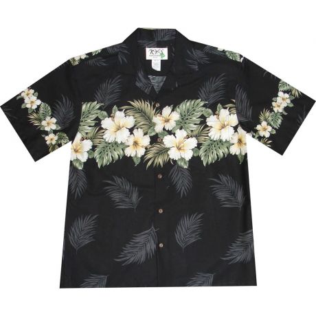 AL430-Big and Tall Mens Original Hibiscus Hawaiian Shirt
