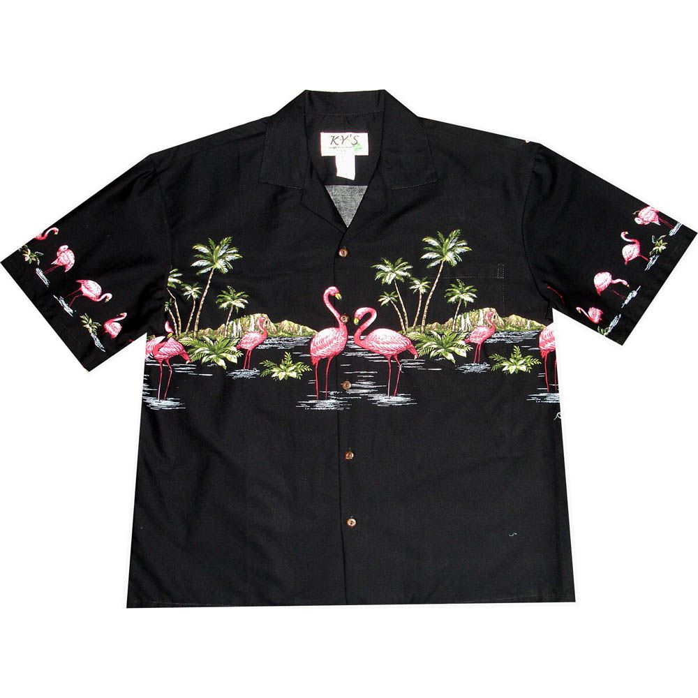 AL447-Big and Tall Mens Liki Tiki Hawaiian Shirt