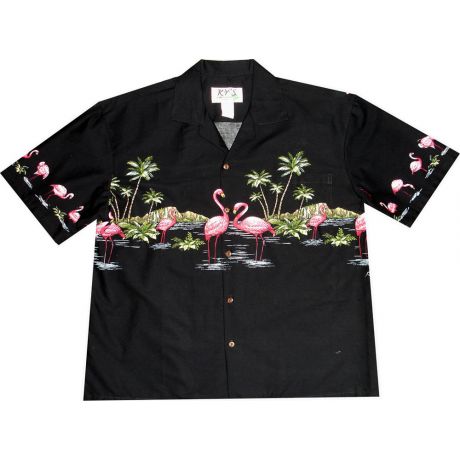 AL447-Big and Tall Mens Liki Tiki Hawaiian Shirt