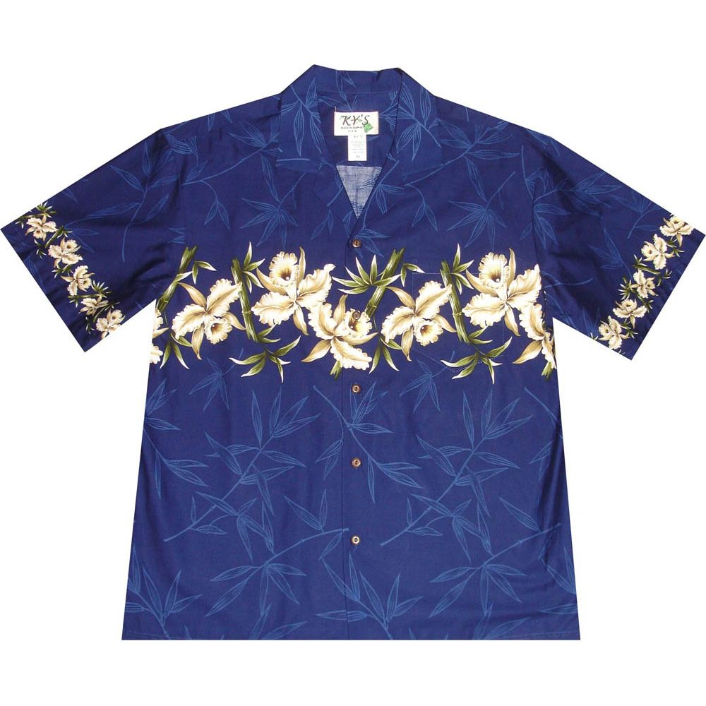 AL500-Big and Tall Mens Orchid Hawaiian Shirt