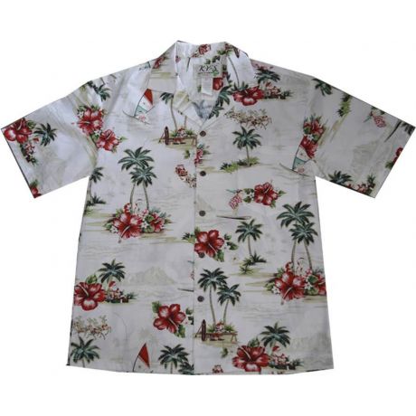 AL 537W- Christmas Aloha Shirt
