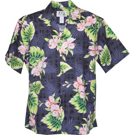 AL 541 B Ohana Orchid Aloha Shirt