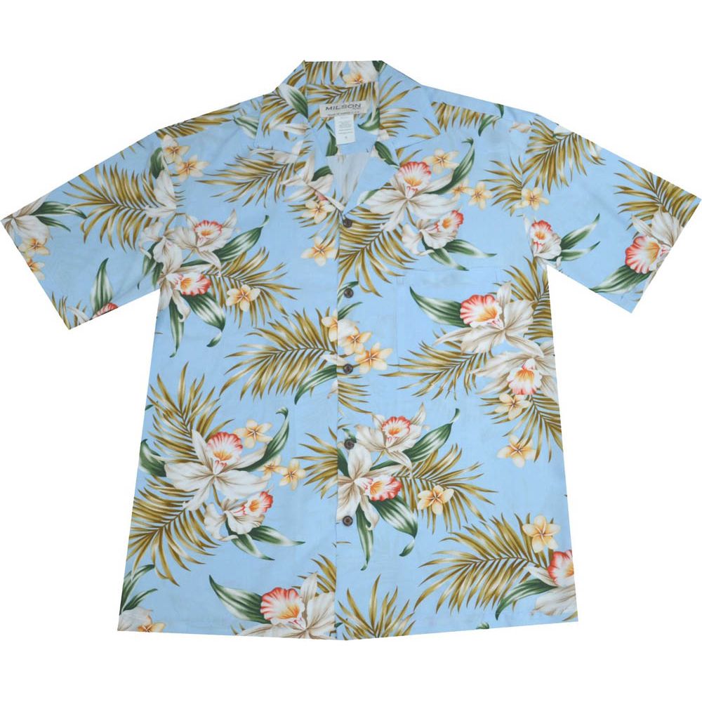 AL - 824BL- Classic Orchid Aloha Shirt