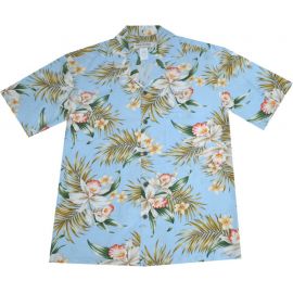AL - 824BL- Classic Orchid Aloha Shirt