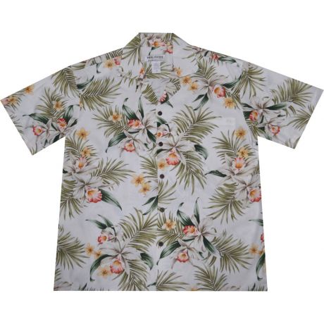 AL-824W- Classic Orchid Aloha Shirt