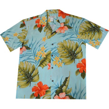 AL-826G- Makakilo Hibiscus Aloha Shirt