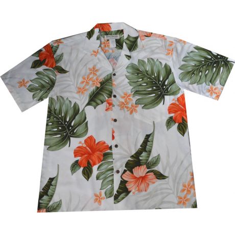AL-826W- Makakilo Hibiscus Aloha Shirt