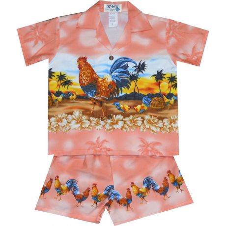 B-540 CO Hawaii Rooster Cotton Boy Sets