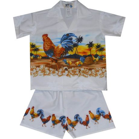 B-540 W Hawaii Rooster Cotton Boy Sets