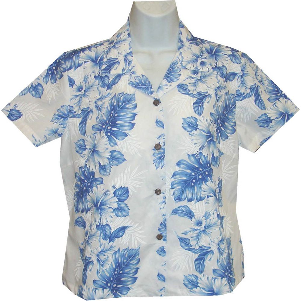 GAL-434WNB- Cotton WoMens Aloha Blouse