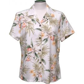 GAL-824W - Rayon WoMens Aloha Blouse  Classic Orchid