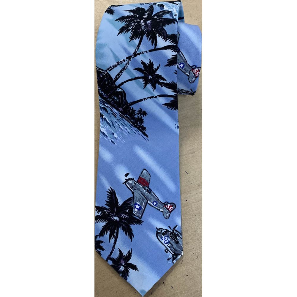 T-429NB- Pearl Harbor Hawaiian Print Neckties