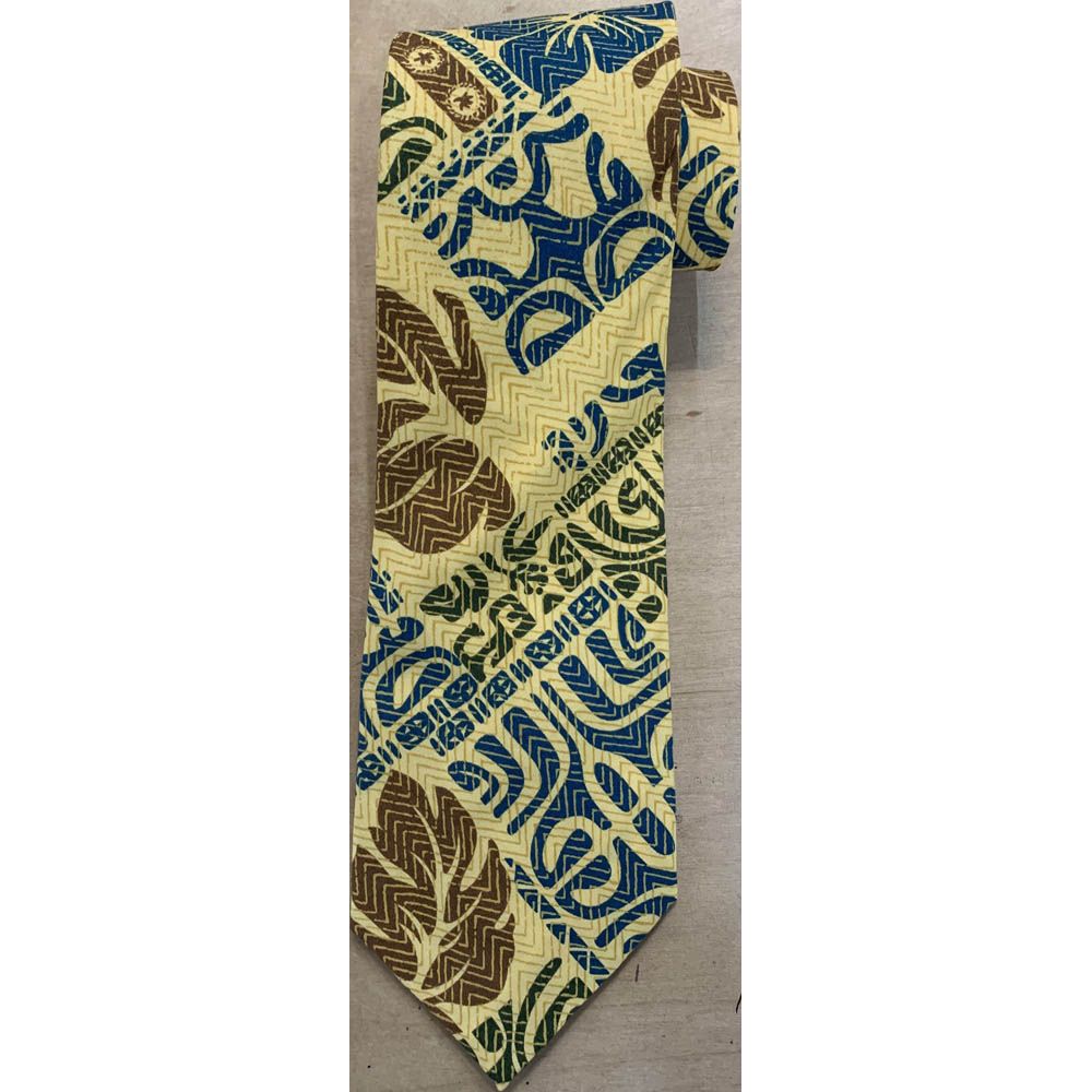 T-521-  Polynesian Cultural Hawaiian Print Neckties