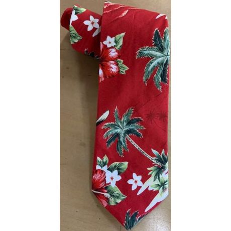 T-537 -  Christmas Neck tie Hawaiian Print