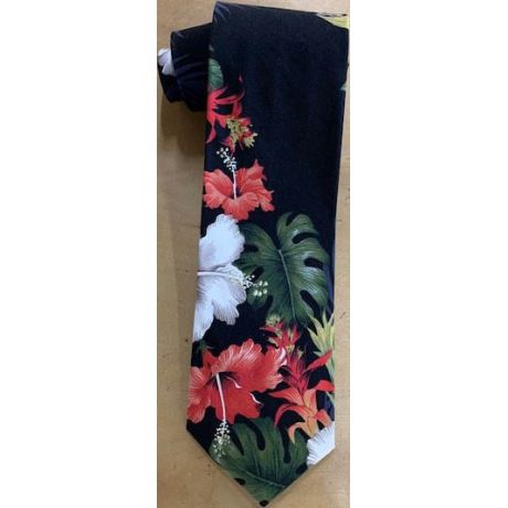 T-420W -  Wahiawa Hawaiian Print Neckties