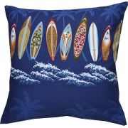 PL415NB-Surf Board Navyblue Pillow Case