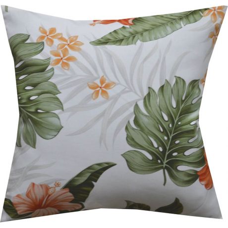 PL826W-Makakilo Hibiscus White Pillow Case