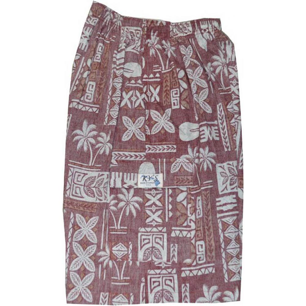 SH2-510R - Beach Hawaiian Mens Shorts