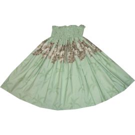 SK412G- Hawaiian Traditional Hula Skirt Vintage Hibiscus