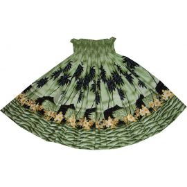 SK428G- Hawaiian Traditional Hula Skirt Palm Tree Beach