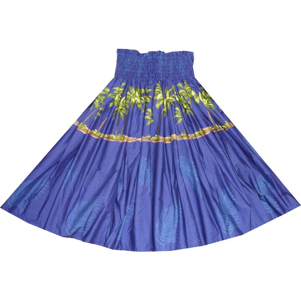 SK433NB- Hawaiian Traditional Hula Skirt Palm Trees