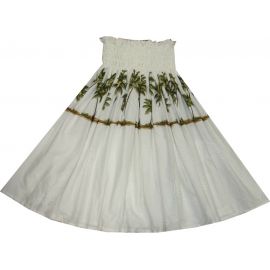 SK433W- Hawaiian Traditional Hula Skirt Palm Trees