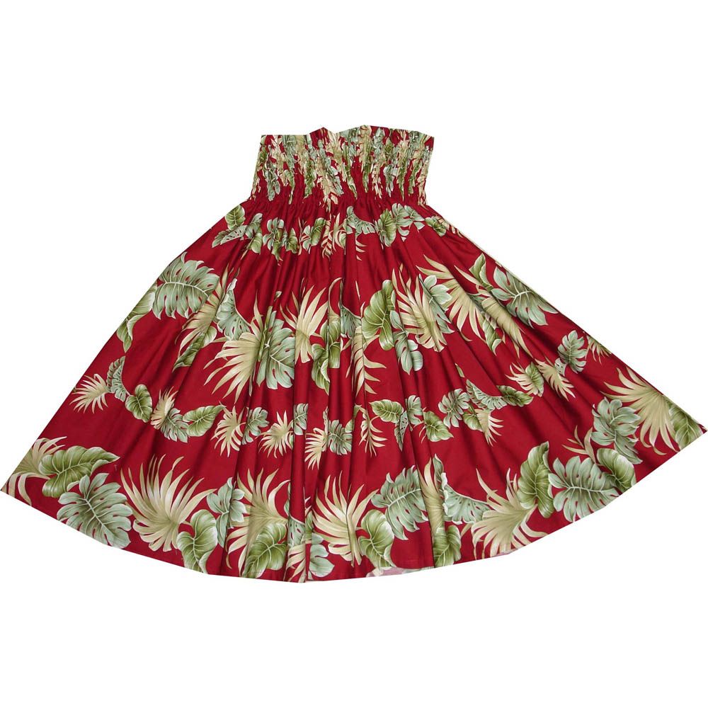 SK438R- Hawaiian Traditional Hula Skirt Hawaii Leaf