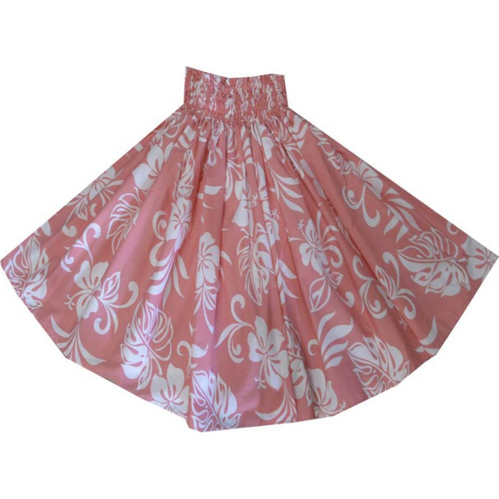 SK486CO-Classic Hibiscus Traditional Hula Hawaiian Skirt