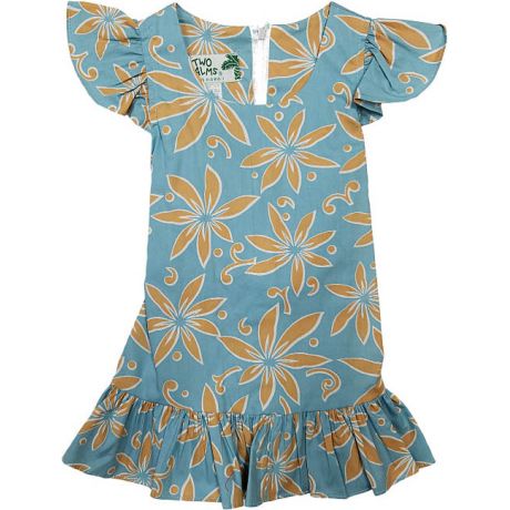 Girls Hawaiian Dress Tiare Teal