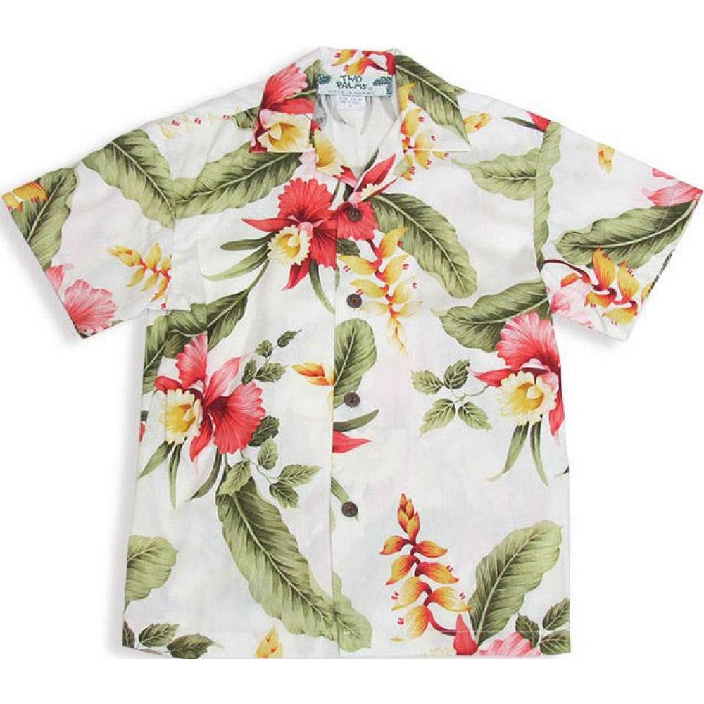 Two Palms Boys Hawaiian Shirt Sonic in Beige