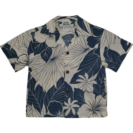 Boys Hawaiian Shirt Lanai Blue