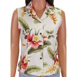 Sleeveless Blouse Sonic in Beige