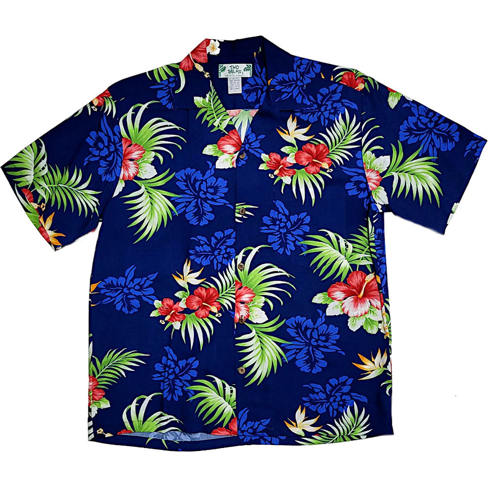 Fern Hibiscus Navy