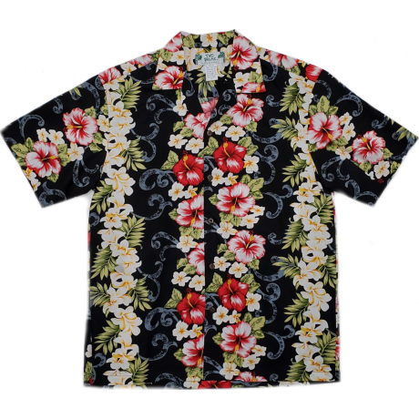 Plumeria Panel Black